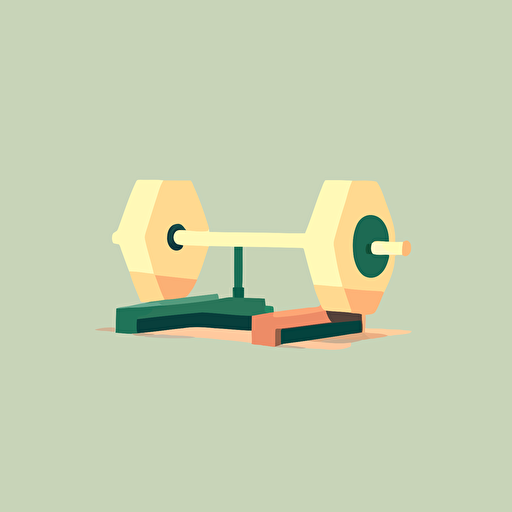 flat image, simple colors, 1920x1080, vector style, weight lifting items