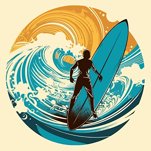 Surfing Design, vector,