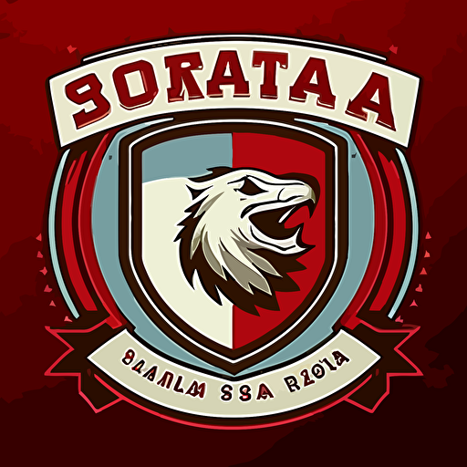 team logo for santa rosa soccer professional team, modern vector logo