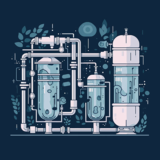 reverse osmosis minimalism vector