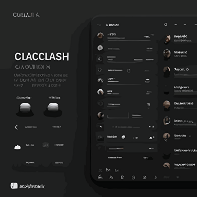chatroom UI, clean, modern, minimal, dark theme, black theme, white font, chat, aol, facebook messenger, messenger, flat UI, flat vectors