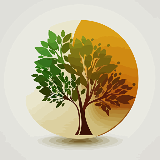 modern vector tree icon