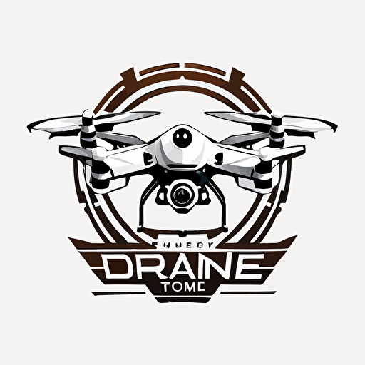 drone logo vector white-background