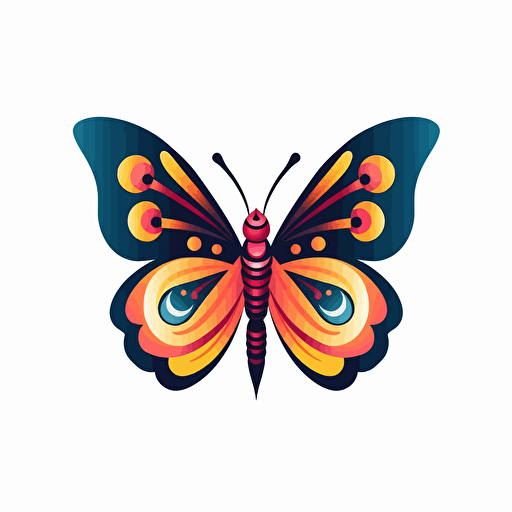 vector logo of a butterfly