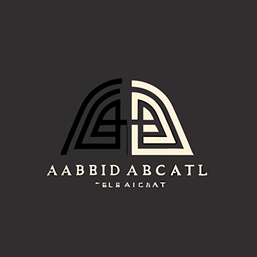 a professional, minimalistic abract 2d logo for an AI consulting firm. vector. Solid colors only.