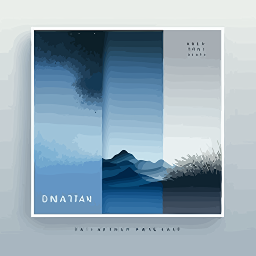 template for Instagram post blue and Grey, modern, minimalist, vector.