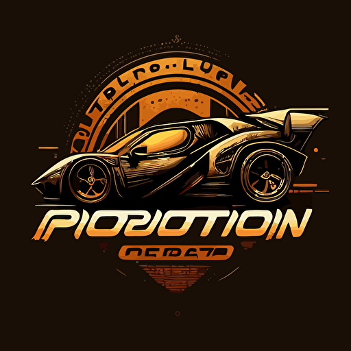 logo, vector, text PD EVOLUTION, supercar, 2d