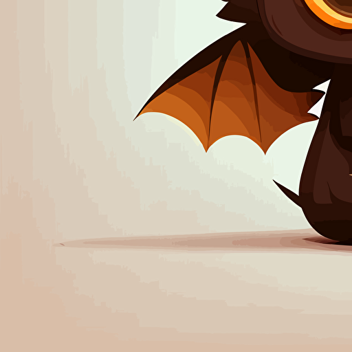 cute bat cartoon vector style