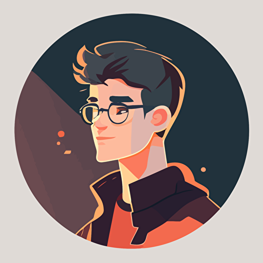 a modern and minimalistic flat vector profile picture for a discord bot.
