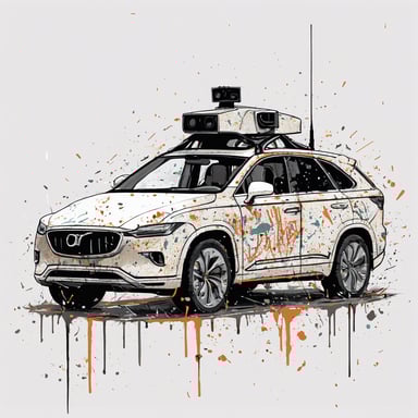 a self driving car