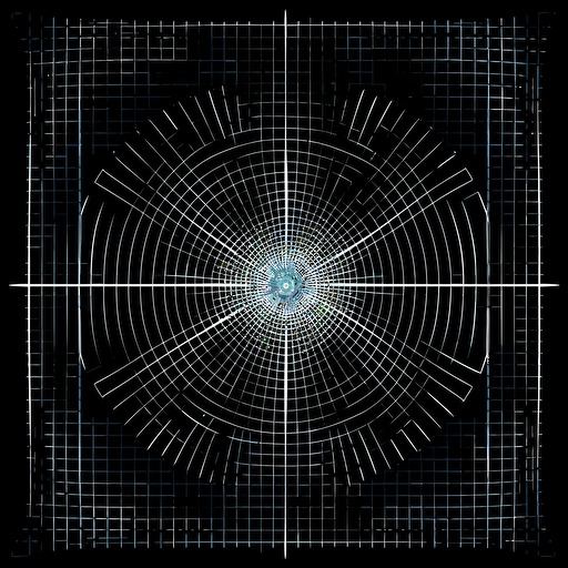 2d projector test pattern grid geometry. 2d vector