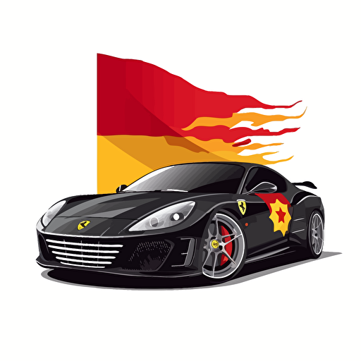 Car rental logo spain luxury vector tourists