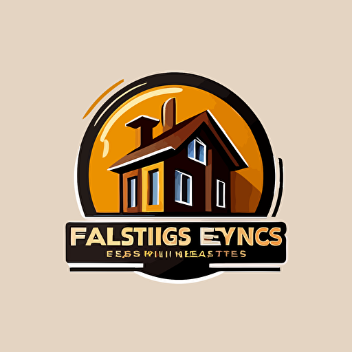 a simple logo, building services , flat vector, professional