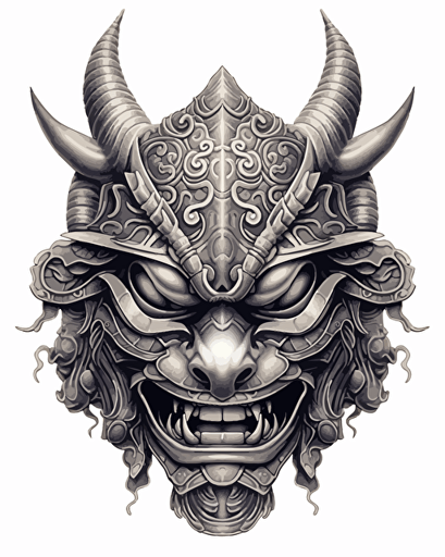 samurai helmet vector drawing, in the style of tokina opera 50mm f/1.4 ff, louis wain, massurrealism, kōshirō onchi, ambient occlusion, moyoco anno, meticulous linework precision