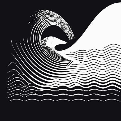 waves vector, neo minimalistic, abstract, carl andre style