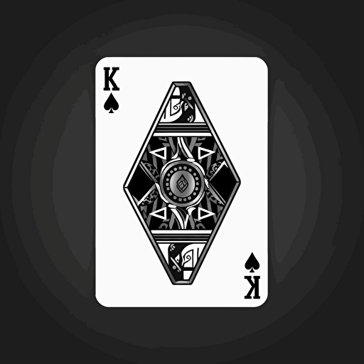 KND Numbah 1, Numbah 1 on a playing card, simple illustration, vector, minimalist style