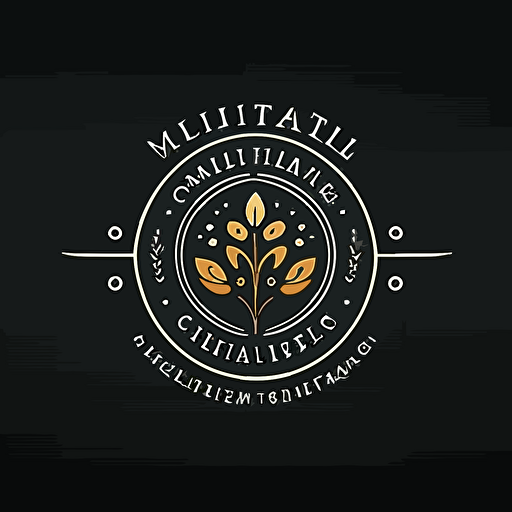 a simple ciurcular logo for a health and wellness committe, simple, vector