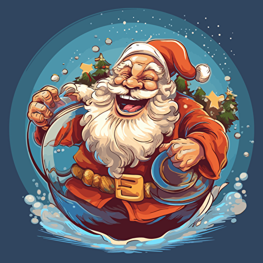 chritsmas vector drawing happy and smooth