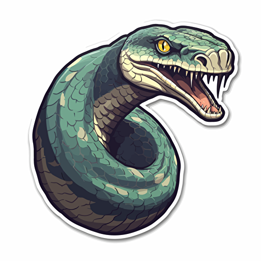 vector snake sticker