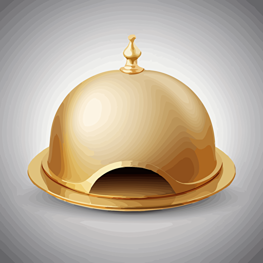 dome plate cover. vector art