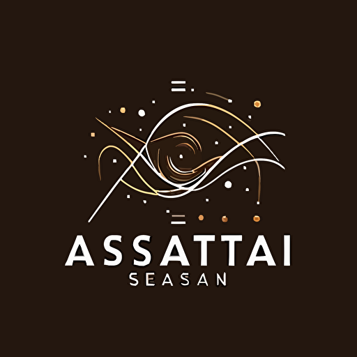 simple vector art logo for Ai company specializing in predicting time series