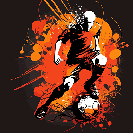playing football, vector