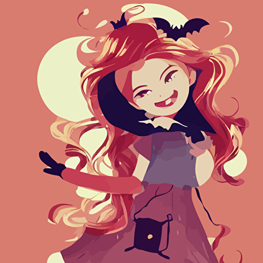 little girl toddler long blonde hair halloween clean cel shaded vector art shutterstock behance hd lois van baarle artgerm helen huang makoto shinkai ilya kuvshinov rossdraws illustration art ilya kuvshinov