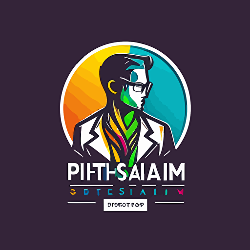 physician simple logo, bright colors, vector