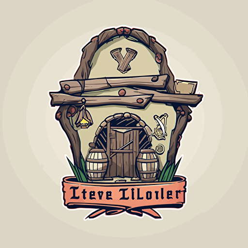 logo design for a tavern, letter Tastelab logo, vector simple