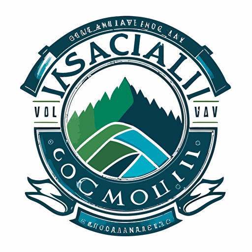 /vector logos high res Snoqualmie Valley School District colors white blue green