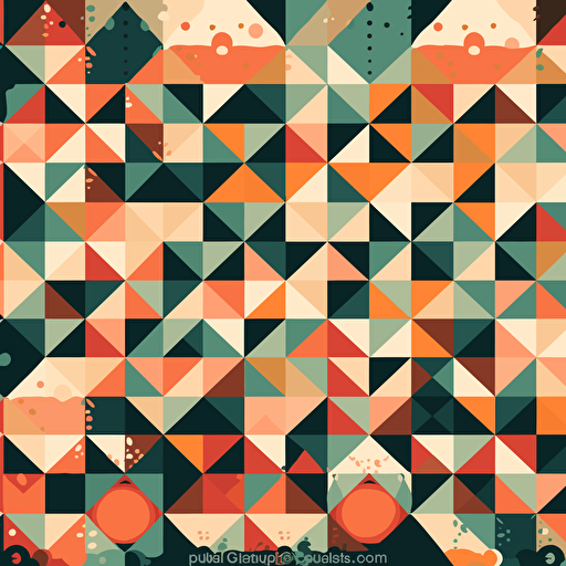 flat geometric pattern vector