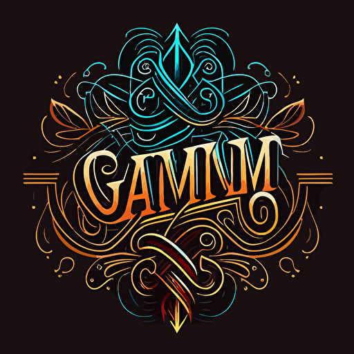 create a lineart vector logo design consisting of only the letters GMG that is modern, creative, and eye-catching. The letters should be intertwined.