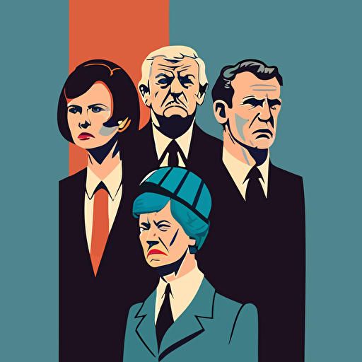 British politics, vector, flat, simple