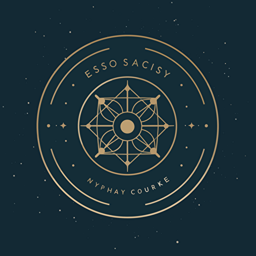 Stylish astrology consultancy logo, Apple Inc.-inspired sophistication, minimalist design elements, modern ambiance, vector illustration, Adobe Illustrator