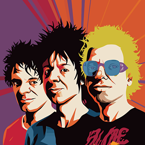 Ween American rock band vector with all members