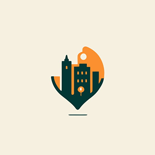 logo app, vector, simple, minimal, location