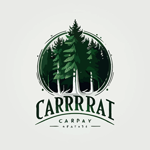 logo, simple, plat desgin, single forest green color, white background, vector logo, symbolic logo, modern, corperate