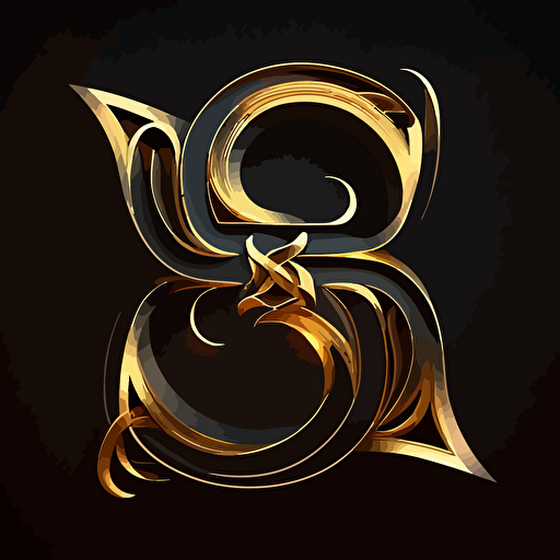 A stylized 'G' and 'B' connected to form a unique and modern logo, with a subtle golden star incorporated within the design, vector