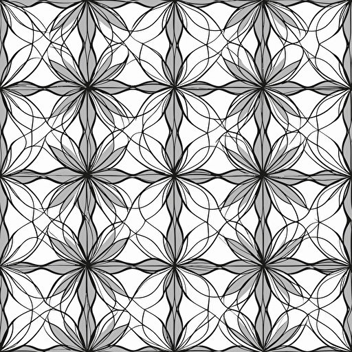 black and white vector pattern, hemp fabric pattern tile, seamless, no light, 2d flat, grayscale, no gradient, no shadows, fill frame,