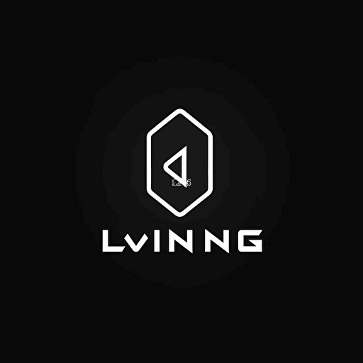 minimalstic vector logo create with letters "LNG", gaming style