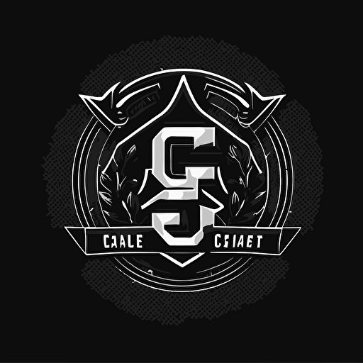 make a logo vector with a g and c , minimal, sport, heathy, use black color, background white