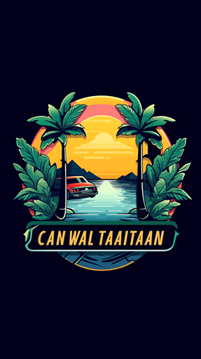 make a colorful, vector logo for a travel agency called vacation getaways