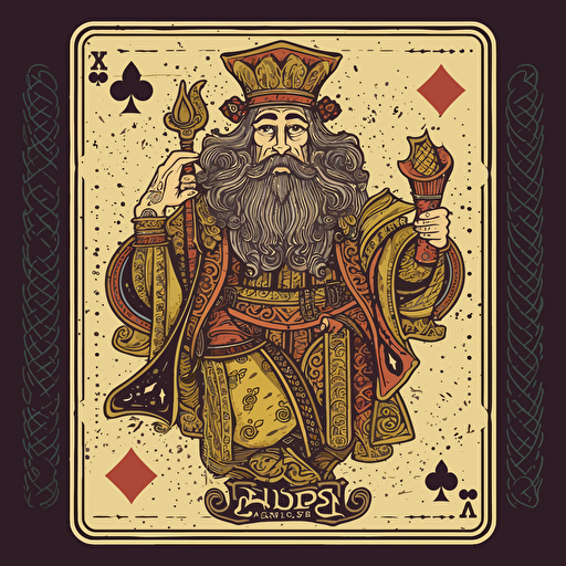 Vector set of card suits king playing