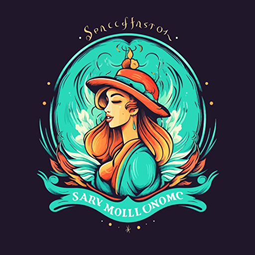 new profession softskills harmony logo, vector, flat 2d, company logo, sing style