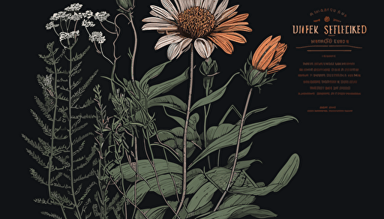 a 2D poster, simple colors, showing only one wild flower, poster, super detailed, vector art, cinestill 50d