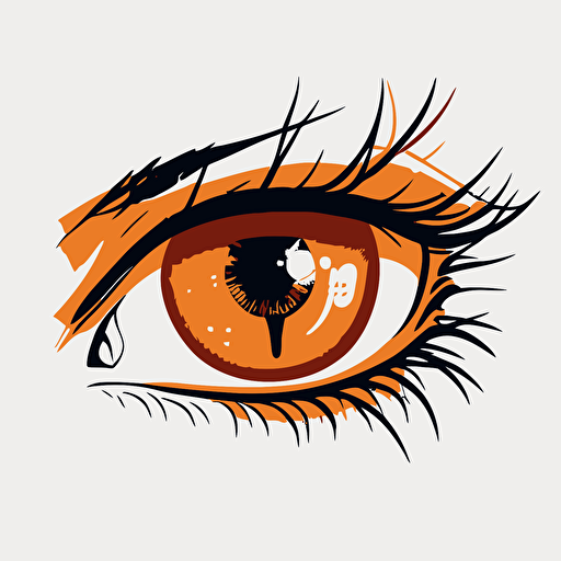 simple vector logo anime eye called eye dentic
