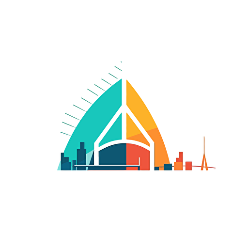 corporate logo of rotterdam, clean, simple, modern, business , vector, color shades