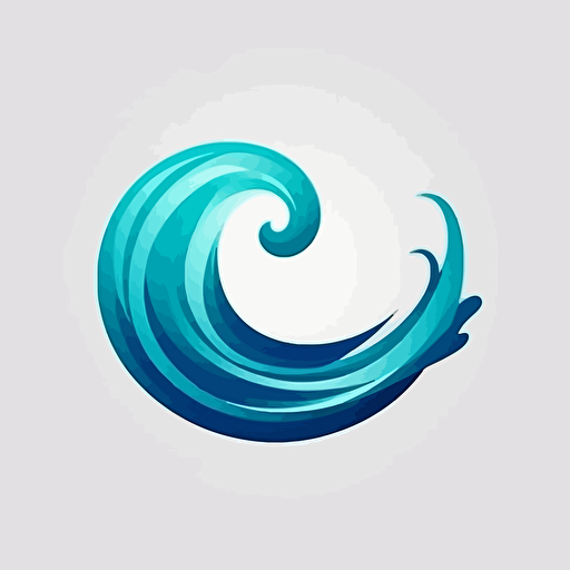 logo vague, dynamique, vectoriel