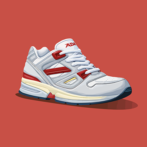 a vector render of a sneaker for men inspired by Pravda