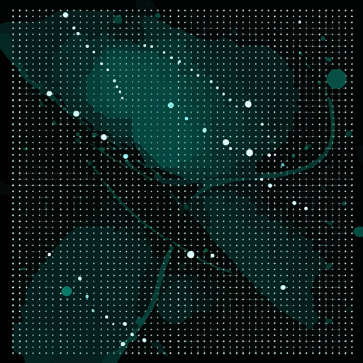 vector pattern with grid and dots, vector art, movement